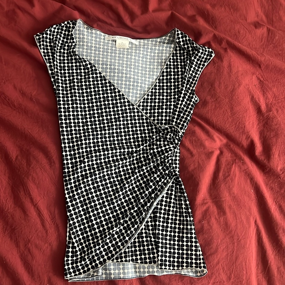 Vintage Max Studio wrap blouse